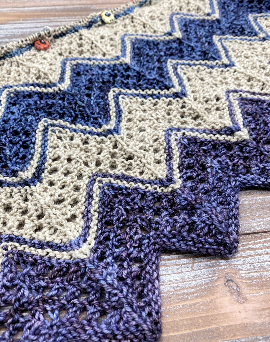 Casting on with the Fractal infinity fade! - Fiber Optic Yarns