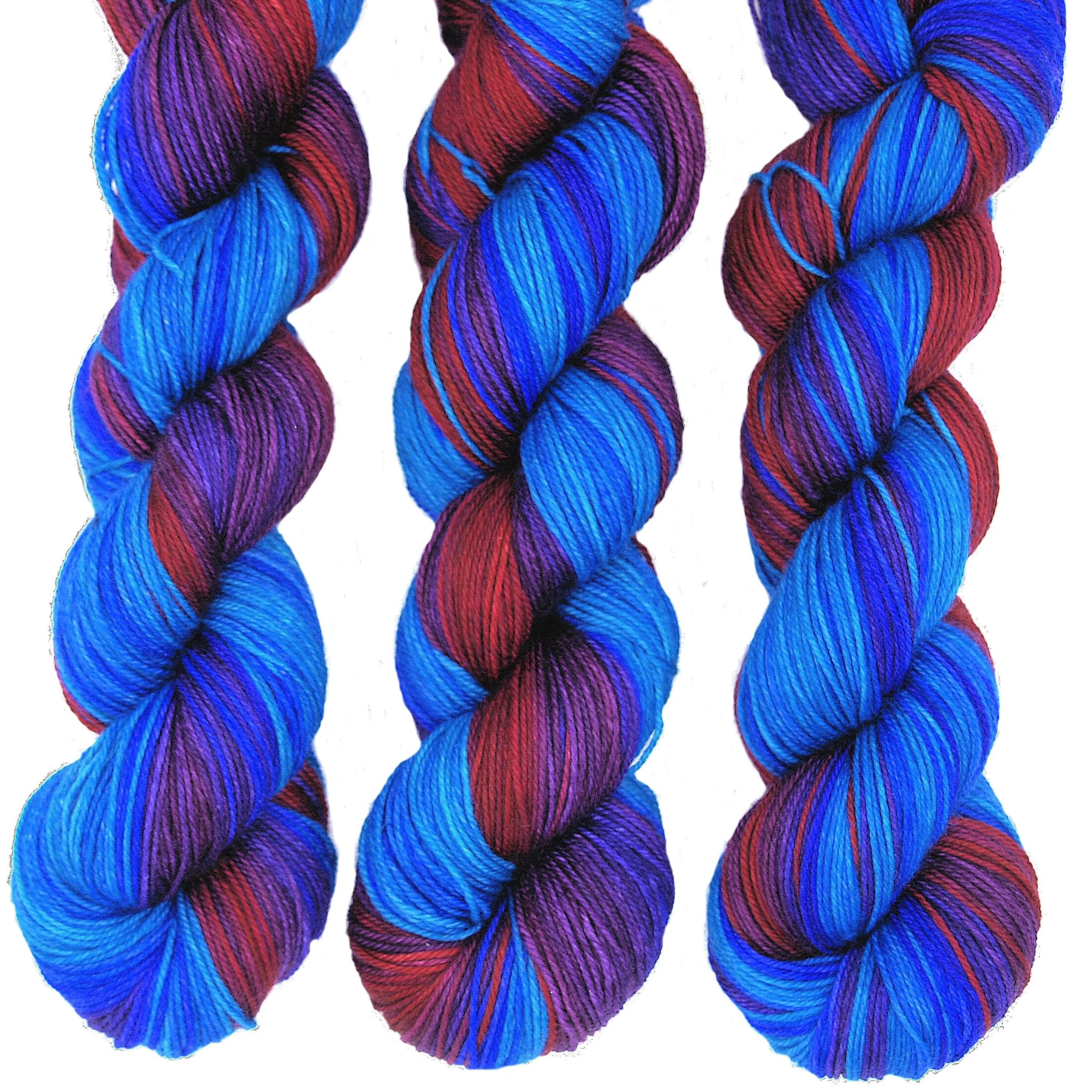 Ribbon yarn color Bright Scarlet and Purple – ÉllGi